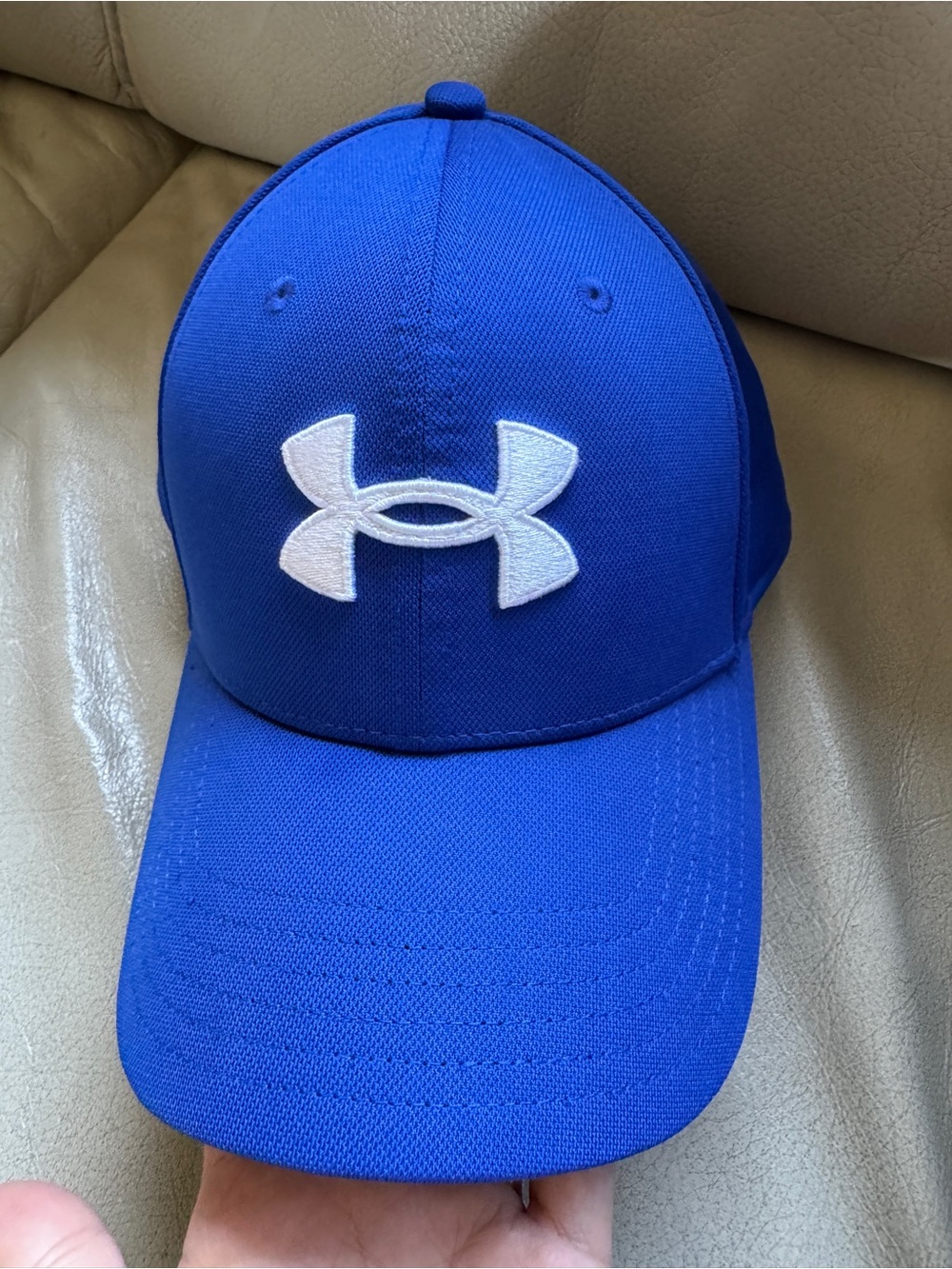 Under Armour Blue Cap with White Logo Size M/L